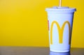 The McDonald`s logo. Royalty Free Stock Photo